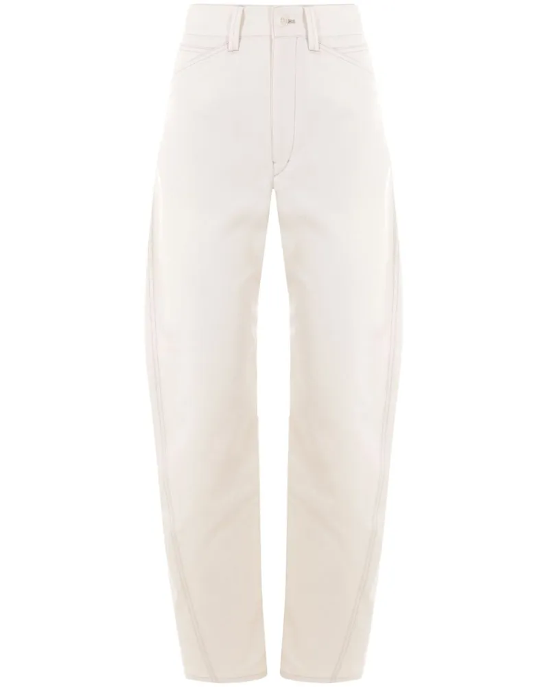 Christophe Lemaire Verdrehte Hose - Weiß Weiß