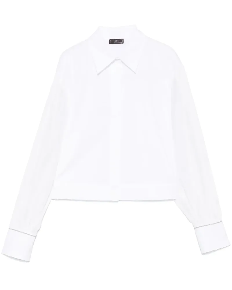 Peserico Cropped-Hemd - Weiß Weiß