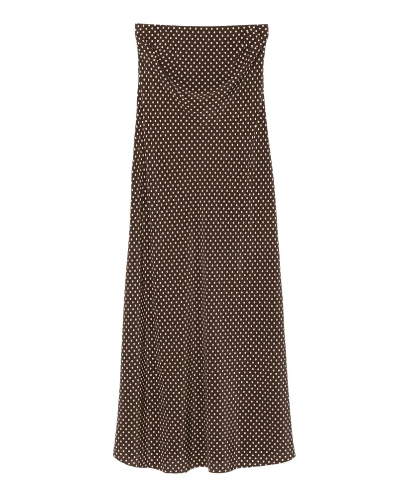 Matteau Gepunktetes Maxikleid - Braun Braun