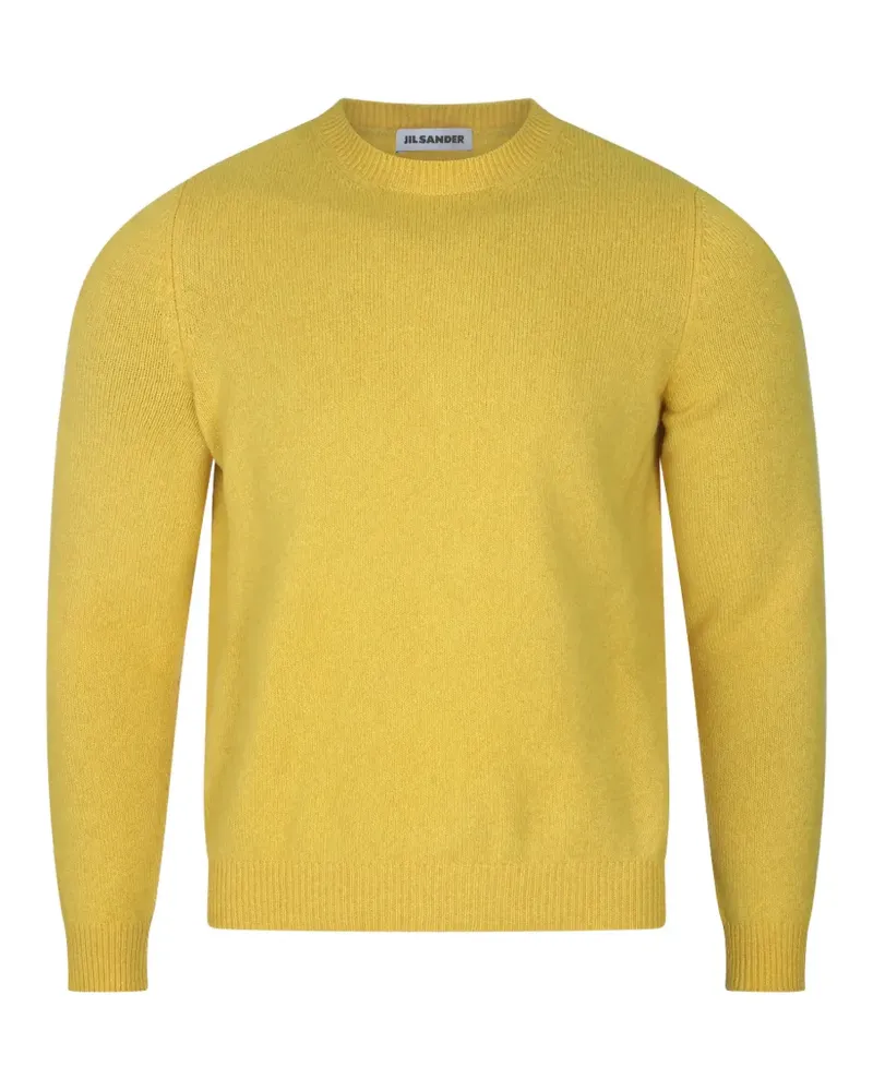 Jil Sander crew-neck ribbed-trim sweater - Gelb Gelb