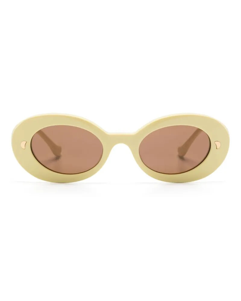 Nanushka Ovale Giva Sonnenbrille - Gelb Gelb