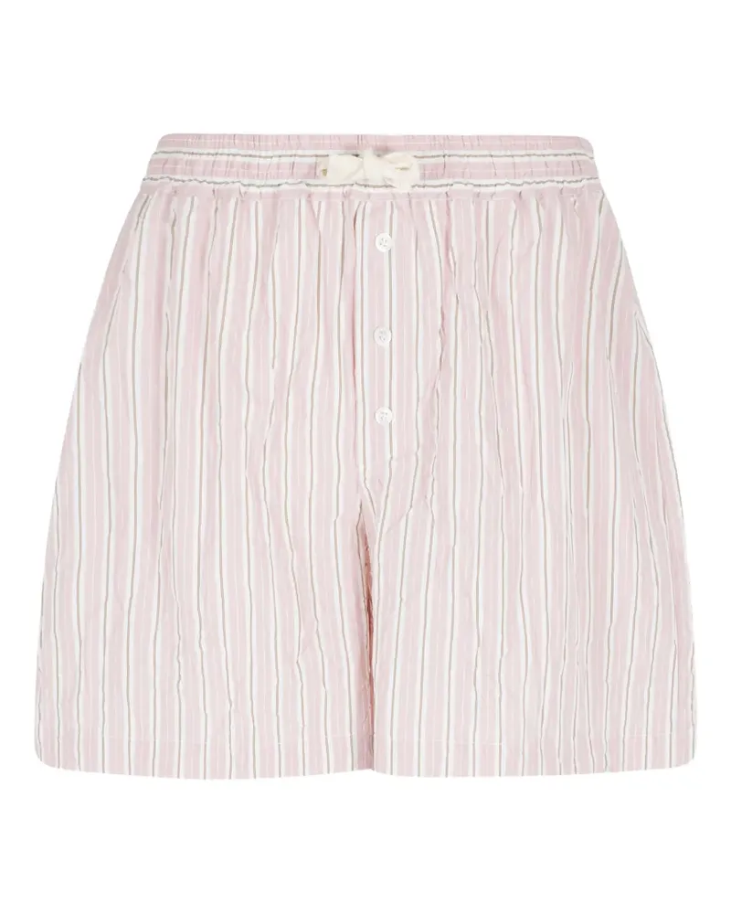 Roberto Collina striped buttoned shorts - Rosa Rosa
