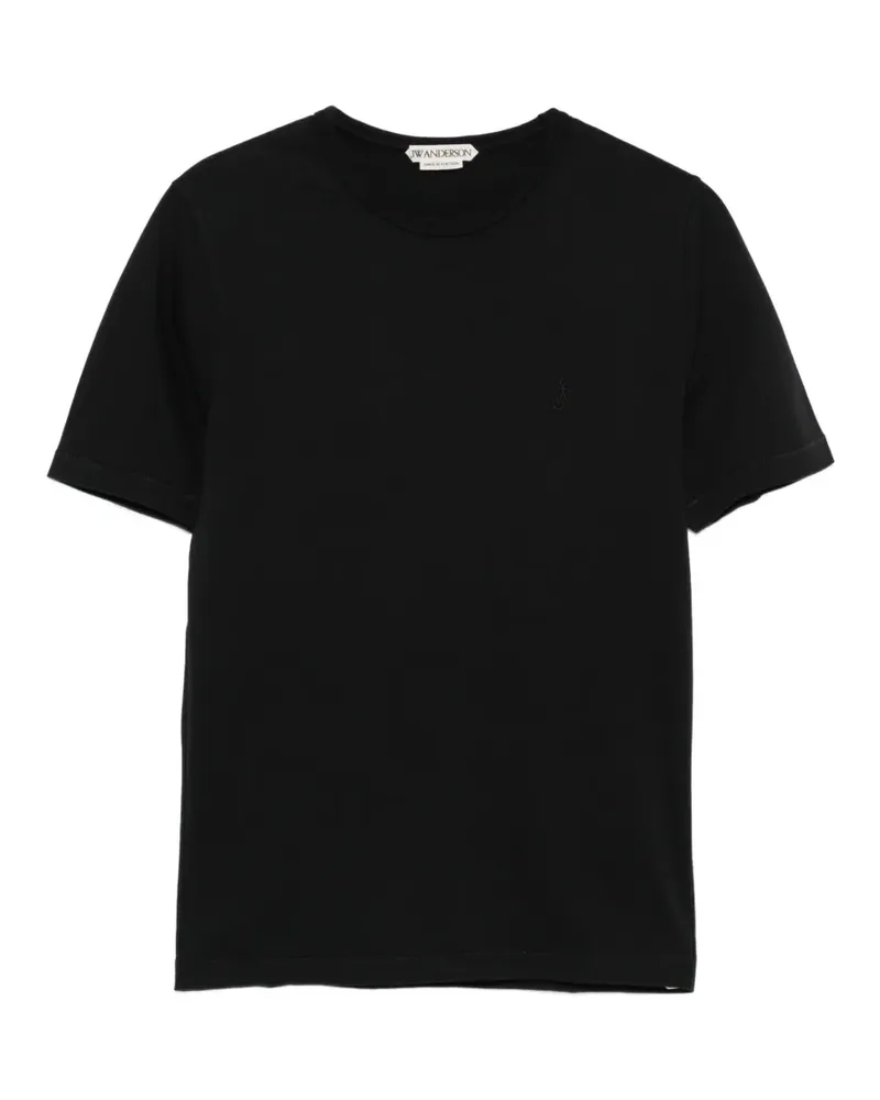 J.W.Anderson embroidered-Anchor T-shirt - Schwarz Schwarz