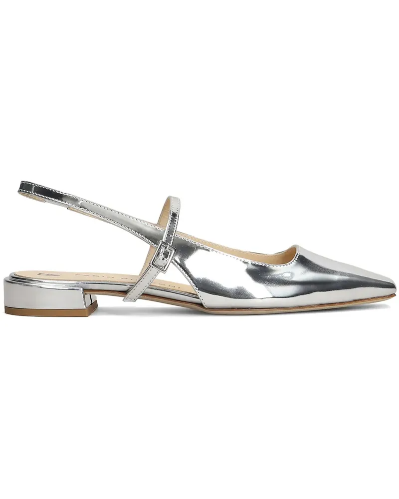 Fabio Rusconi Ballerinas im Metallic-Look - Silber Silber