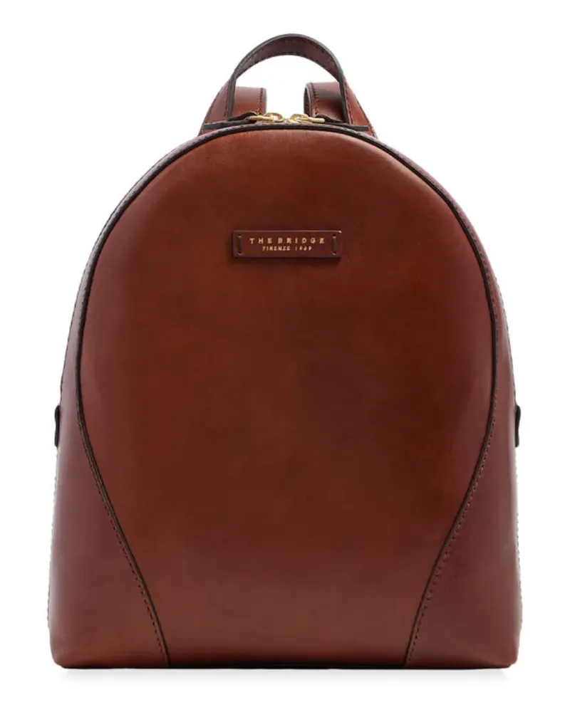 The Bridge Rucksack aus Leder - Braun Braun