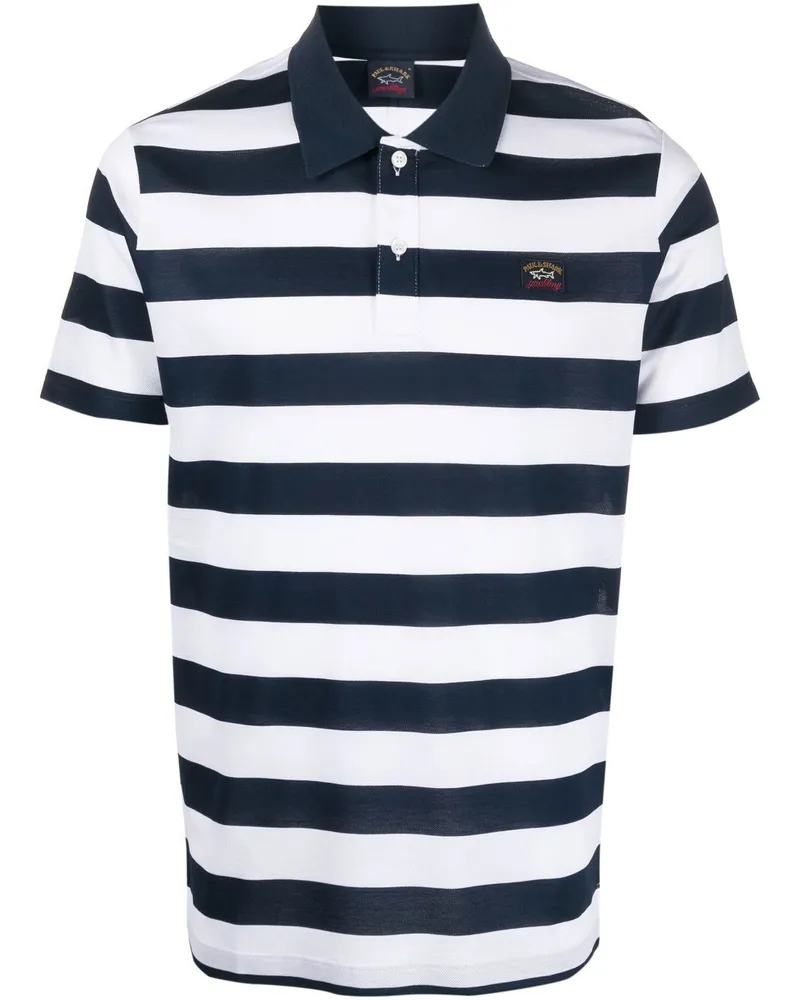 Paul & Shark Gestreiftes Poloshirt - Blau Blau