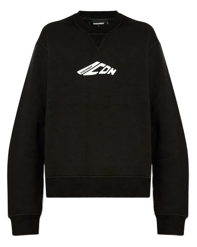 Dsquared2 Sweatshirt mit "Icon"-Print - Schwarz Schwarz