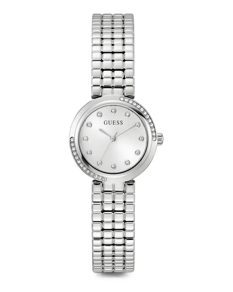 Guess Crystal Bezel Armbanduhr 28mm - Silber Silber