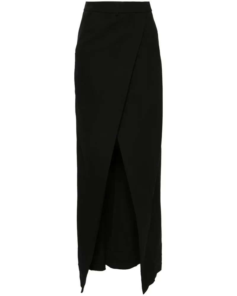 Balenciaga Klassischer Midirock - Schwarz Schwarz