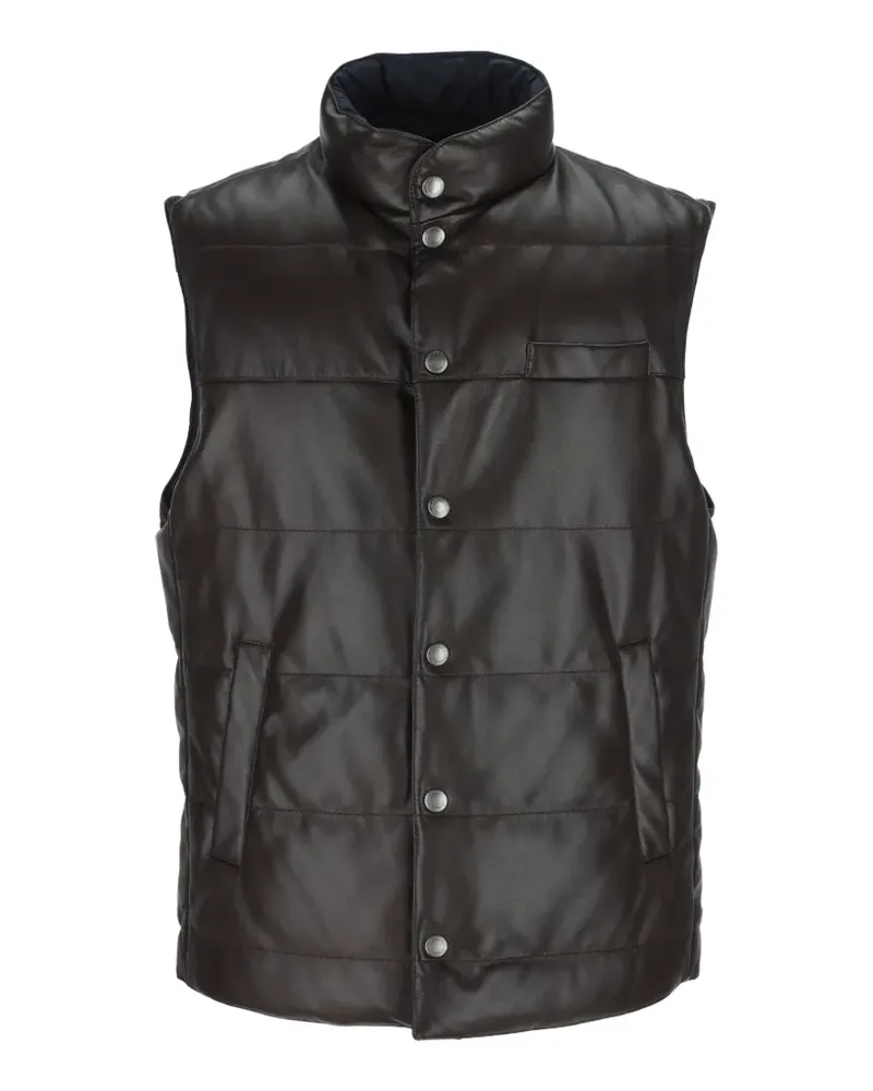 Brunello Cucinelli quilted reversible jacket - Braun Braun