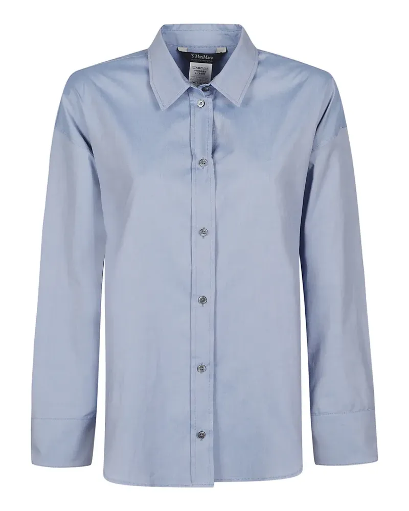 Max Mara button-up long-sleeve shirt - Blau Blau