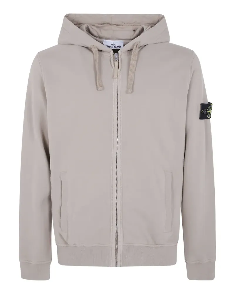 Stone Island Kapuzenjacke mit Logo-Patch - Nude Nude