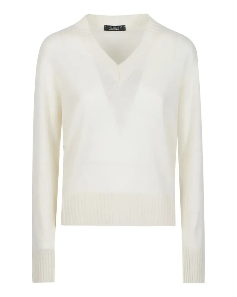 ARAGONA V-neck cashmere sweater - Nude Nude