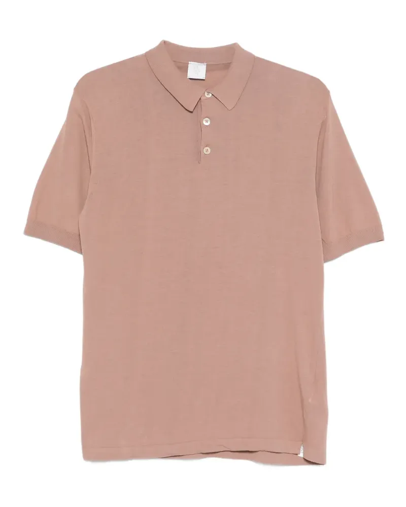 Eleventy Kurzärmeliges Poloshirt - Rosa Rosa
