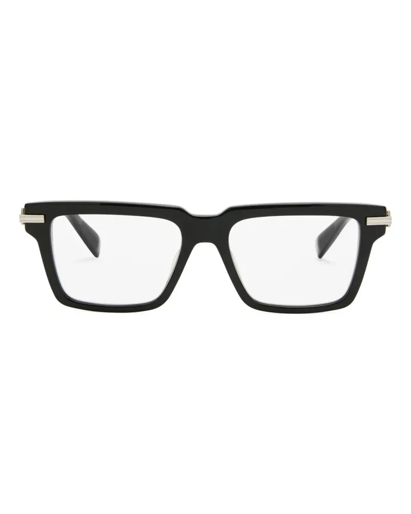 Balmain rectangle-frame glasses - Schwarz Schwarz
