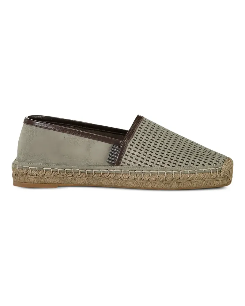 Brunello Cucinelli Sparkling Net espadrilles - Grün Grün