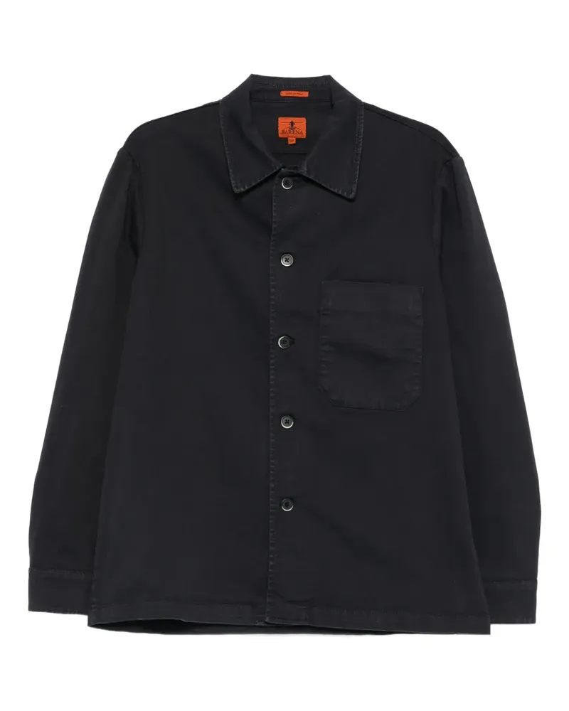 BARENA Hemdjacke mit Taschen - Blau Blau