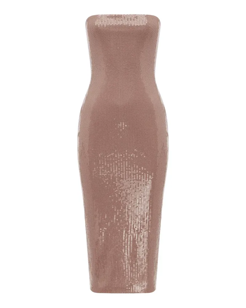 Alex Perry Schulterfreies Maxikleid - Nude Nude