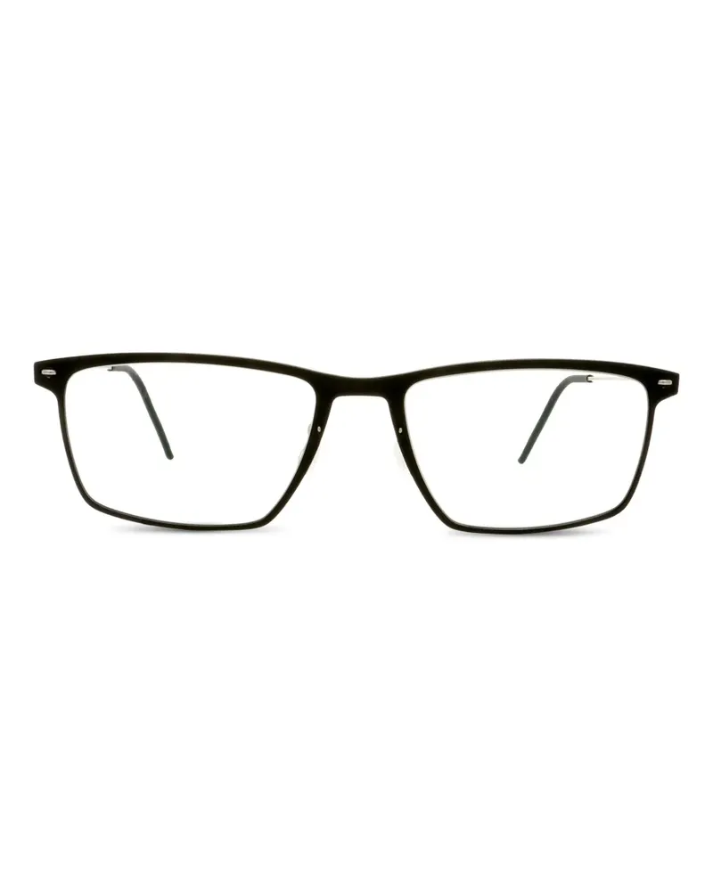 Lindberg Brille mit eckigem Gestell - Schwarz Schwarz