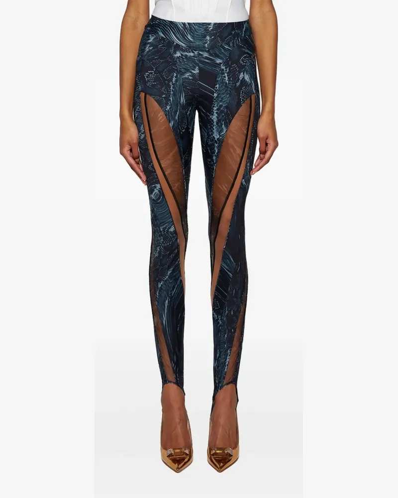 Thierry Mugler Illusion Leggings - Grau Grau