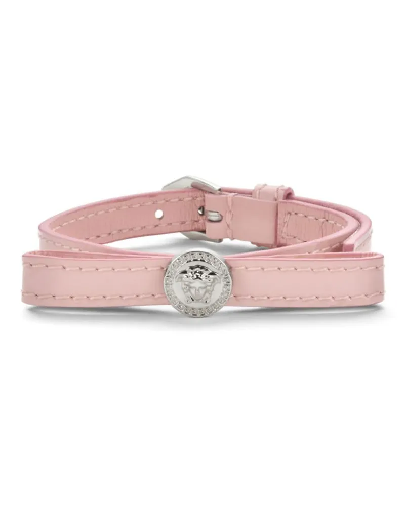 Versace Gianni Ribbon Lederarmband Rosa