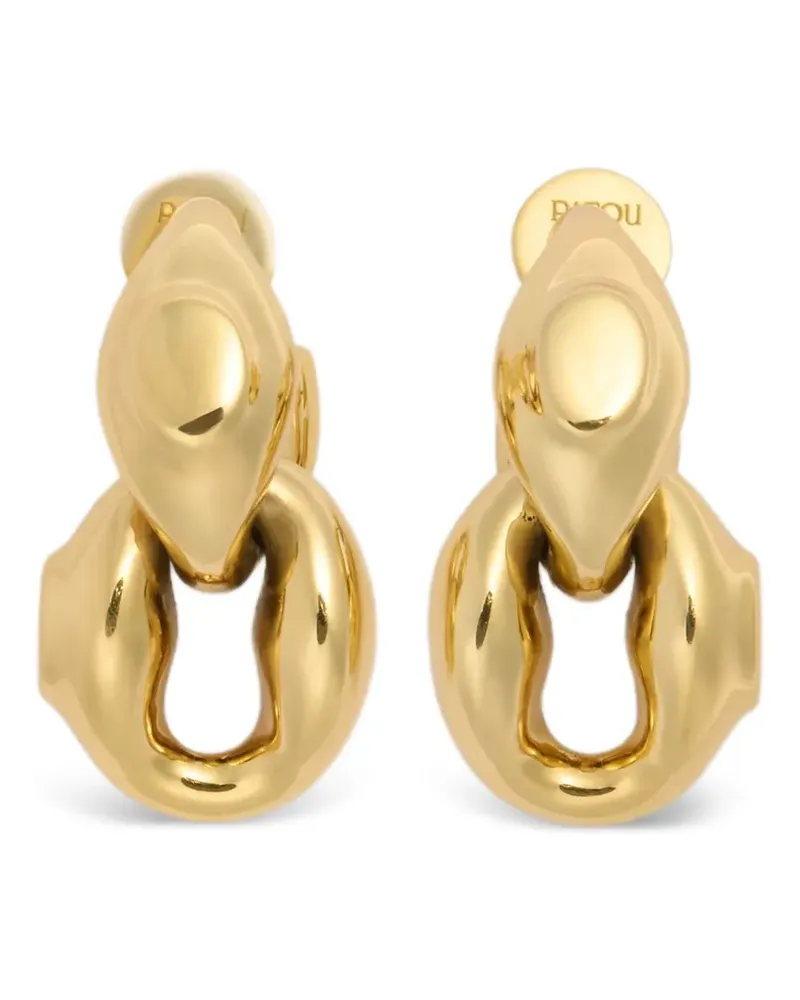 Patou Doppelte Signet Ohrringe - Gold Gold