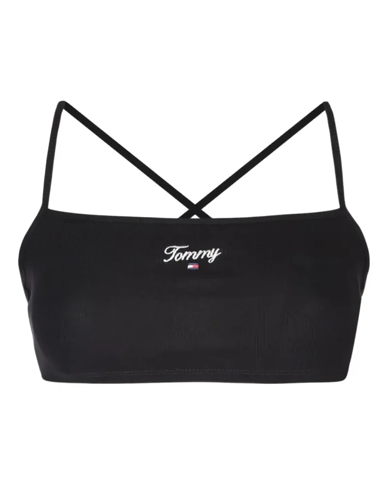 Tommy Hilfiger Top mit überkreuzten Trägern - Schwarz Schwarz