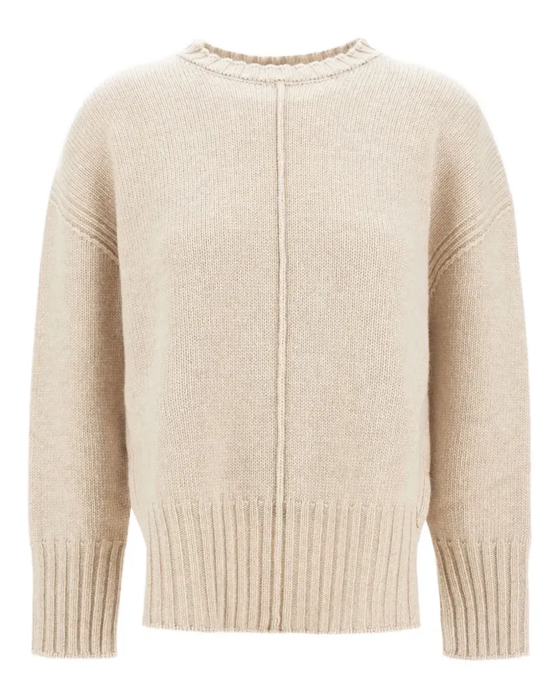 Herno Pullover mit Ziernaht - Nude Nude