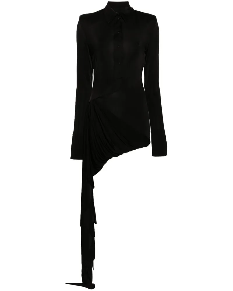 David Koma Kleid mit langen Ärmeln Schwarz
