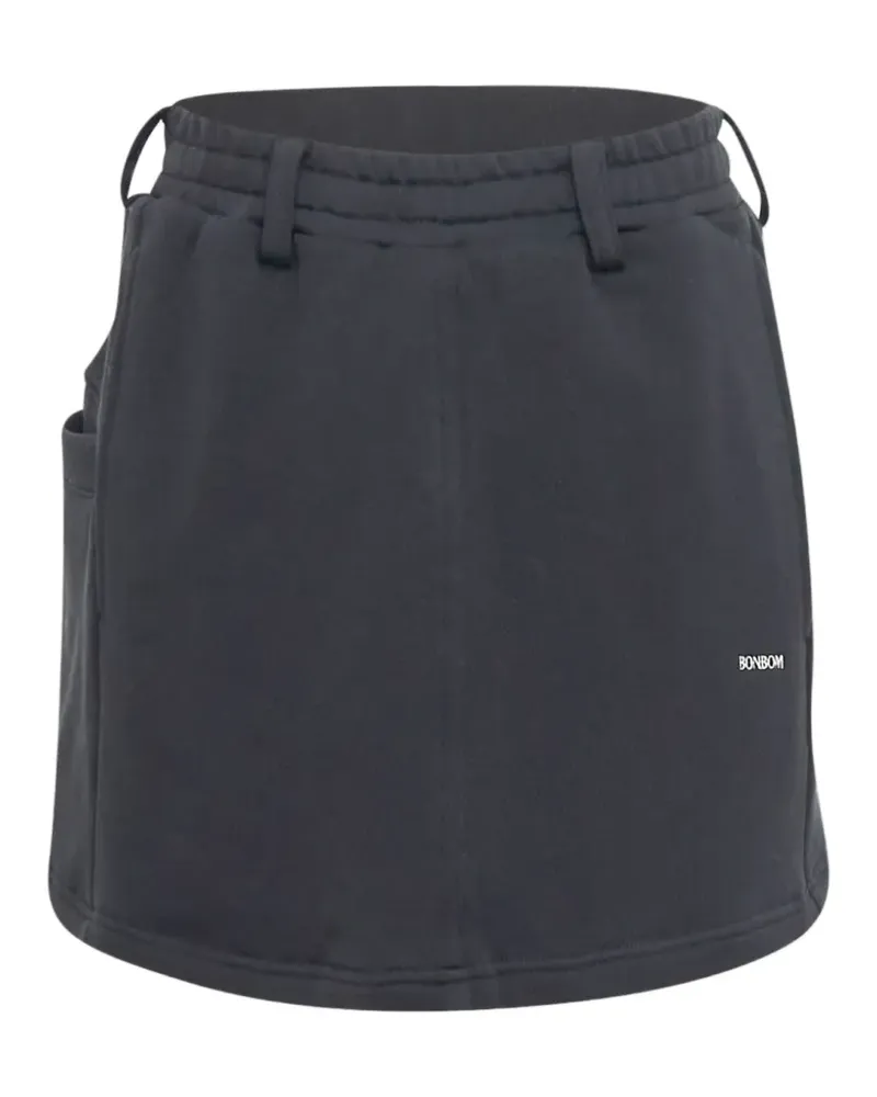 BONBOM belt-loops mini skirt - Schwarz Schwarz