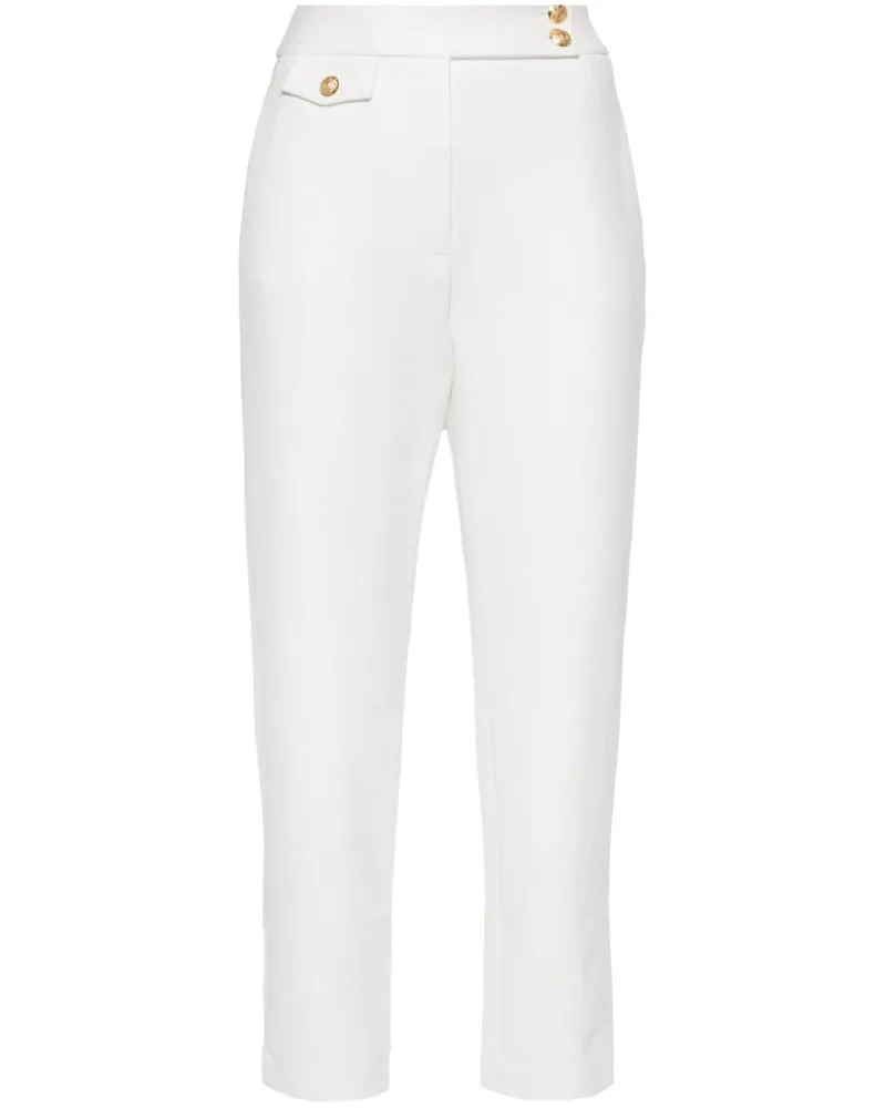 Veronica Beard Schmale Renzo Cropped-Hose - Weiß Weiß