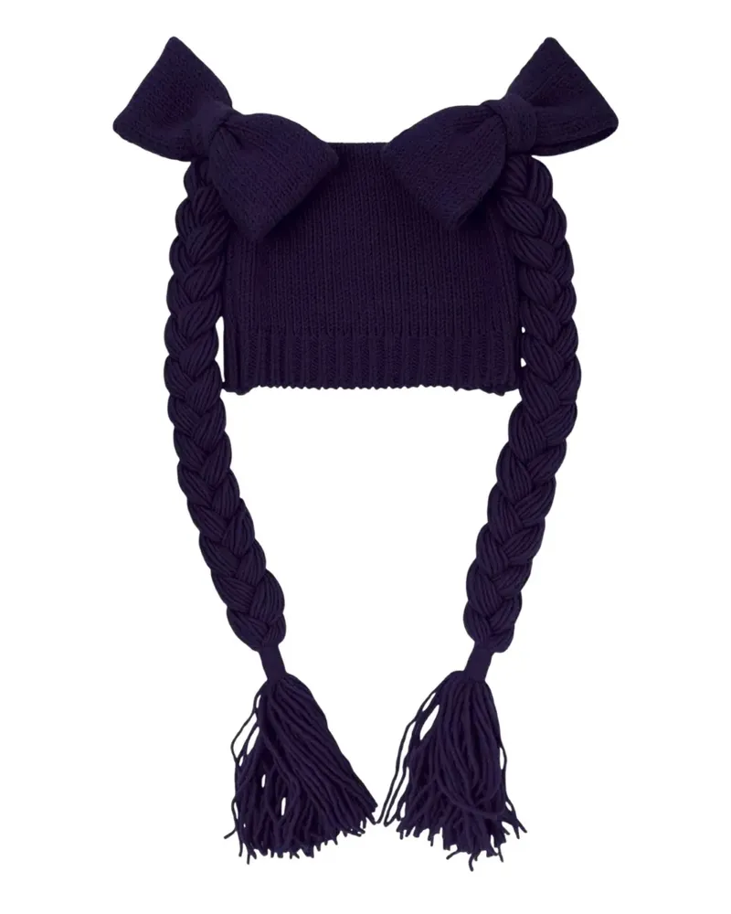 Comme des Garçons bowknot beanie hat - Blau Blau