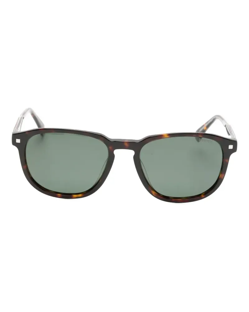 Polaroid tortoiseshell-effect square-frame sunglasses - Braun Braun