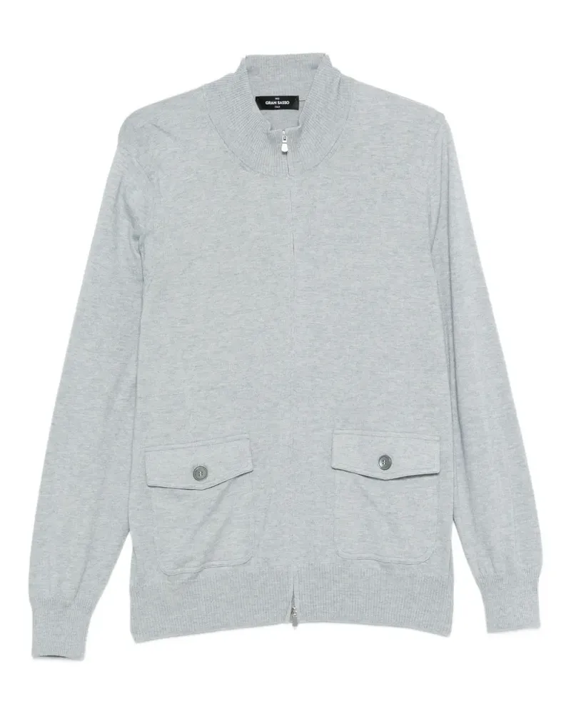 Gran Sasso zip-up pocket cardigan - Grau Grau