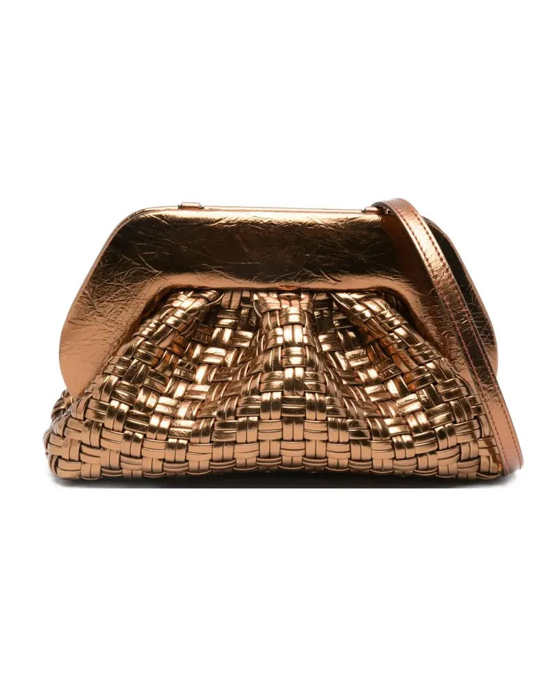 THEMOIRÈ Gewebte Clutch - Braun Braun