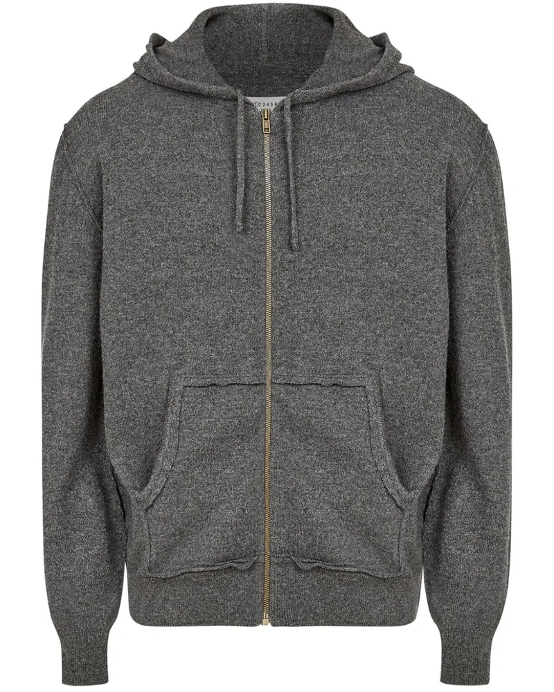 Maison Margiela Gebürstete Kapuzenjacke - Grau Grau