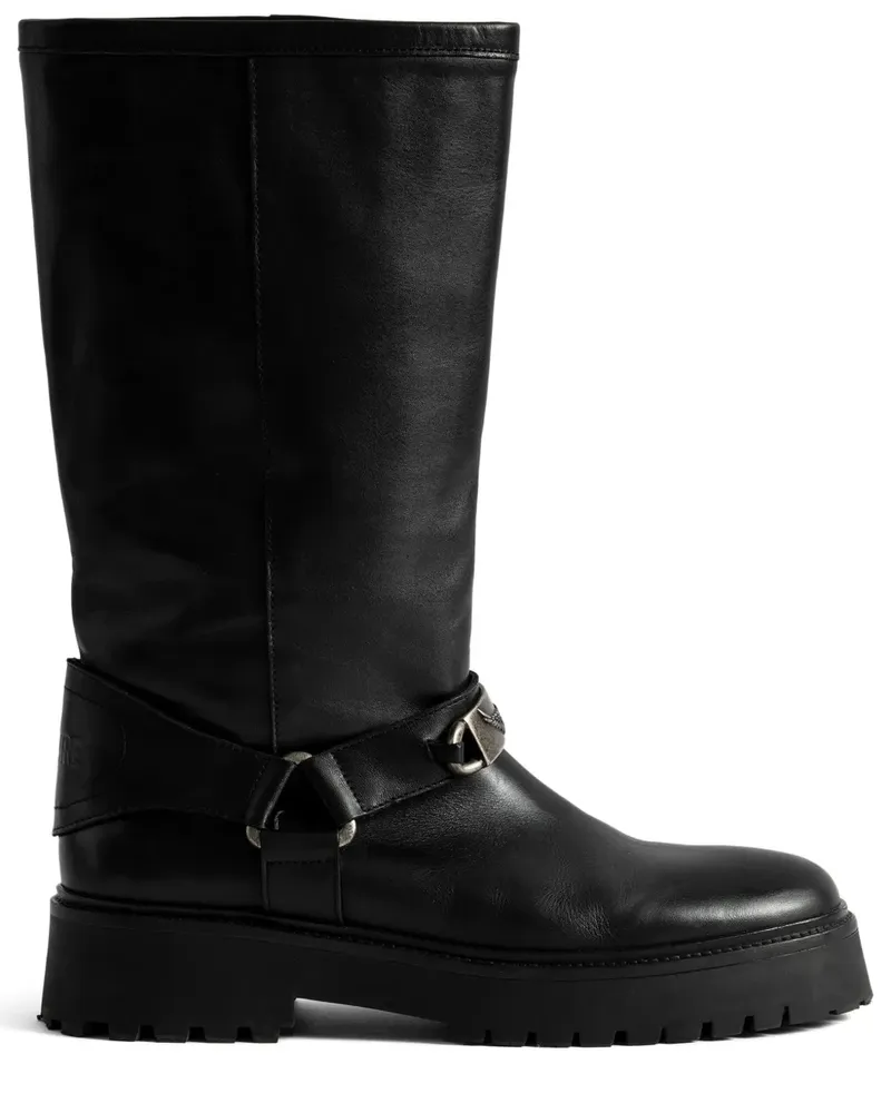Zadig & Voltaire Angie buckle-strap boots - Schwarz Schwarz