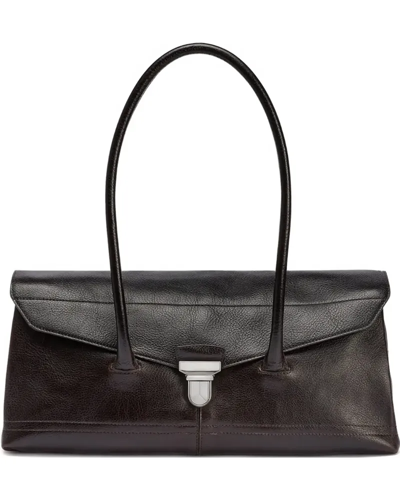 Christophe Lemaire Gear Schultertasche - Braun Braun