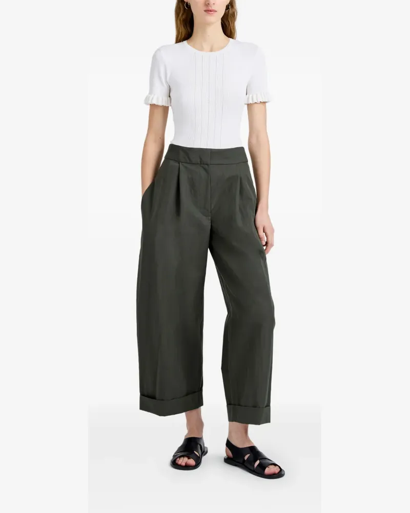 Proenza Schouler Talla pants in washed cotton - Grün Grün