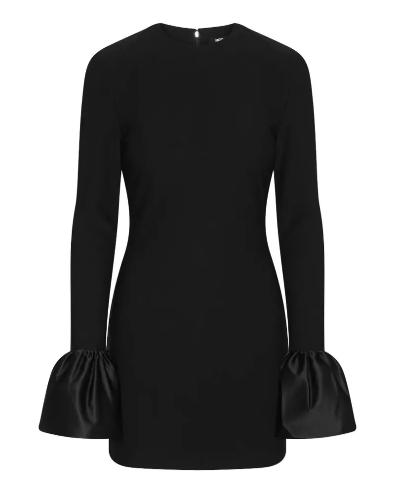 ROTATE Birger Christensen Minikleid mit langen Ärmeln - Schwarz Schwarz