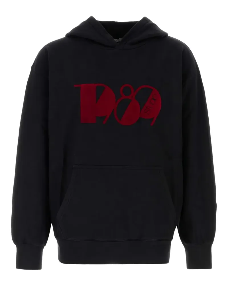 1989 STUDIO logo-embellishment cotton hoodie - Schwarz Schwarz