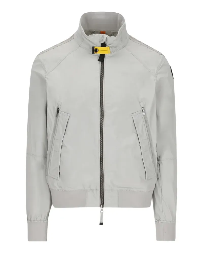 Parajumpers logo-patch zip-up jacket - Grau Grau