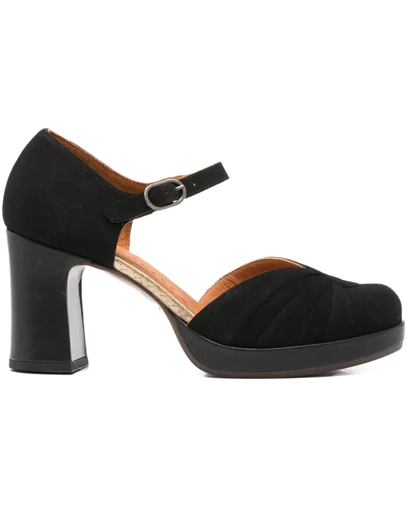 Chie Mihara Pumps aus Wildleder 80mm - Schwarz Schwarz