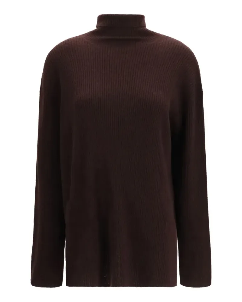 Loro Piana Gerippter Camino Pullover - Braun Braun