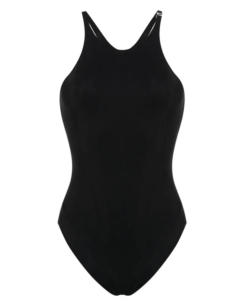 Thierry Mugler Badeanzug mit Corsage - Schwarz Schwarz