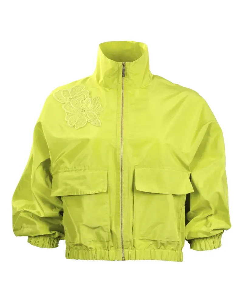 Silvia Tcherassi Donata floral-appliqué jacket - Gelb Gelb