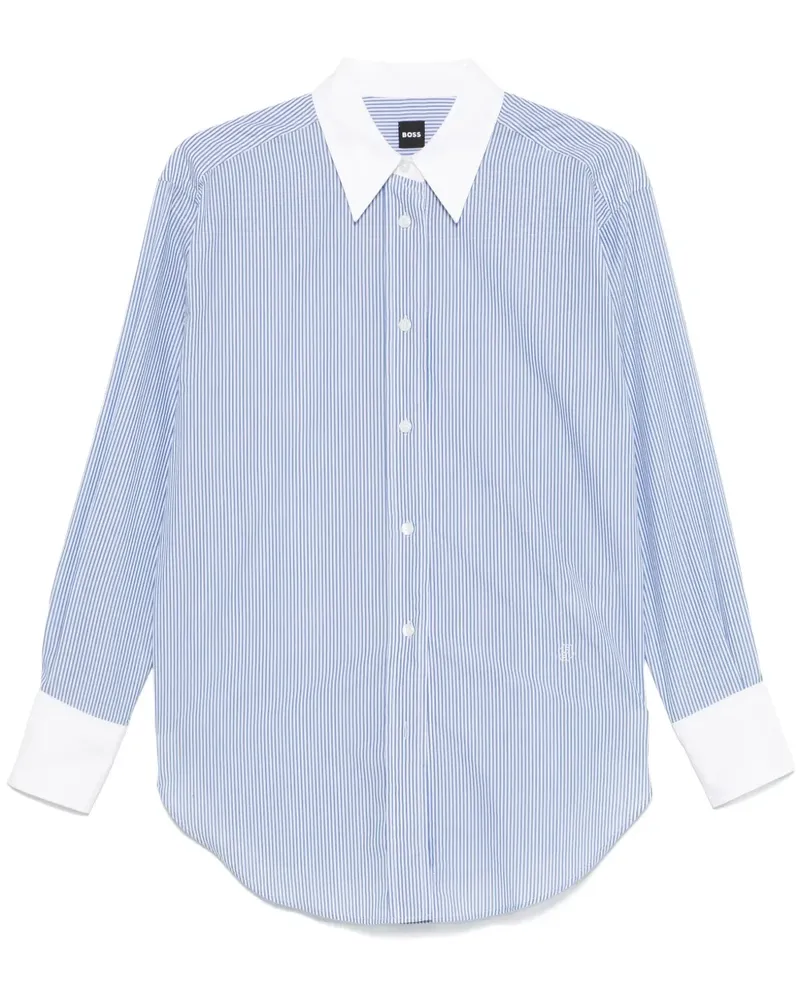 HUGO BOSS Gestreiftes Hemd - Blau Blau
