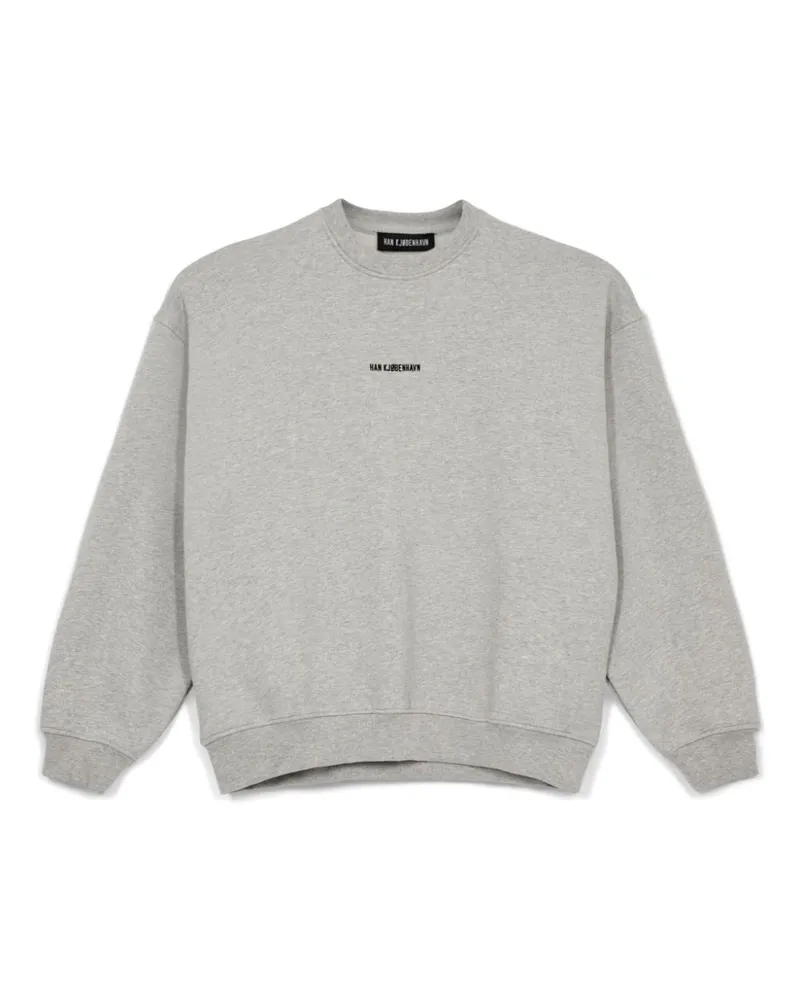 Han Kjøbenhavn Pullover mit Logo-Stickerei - Grau Grau