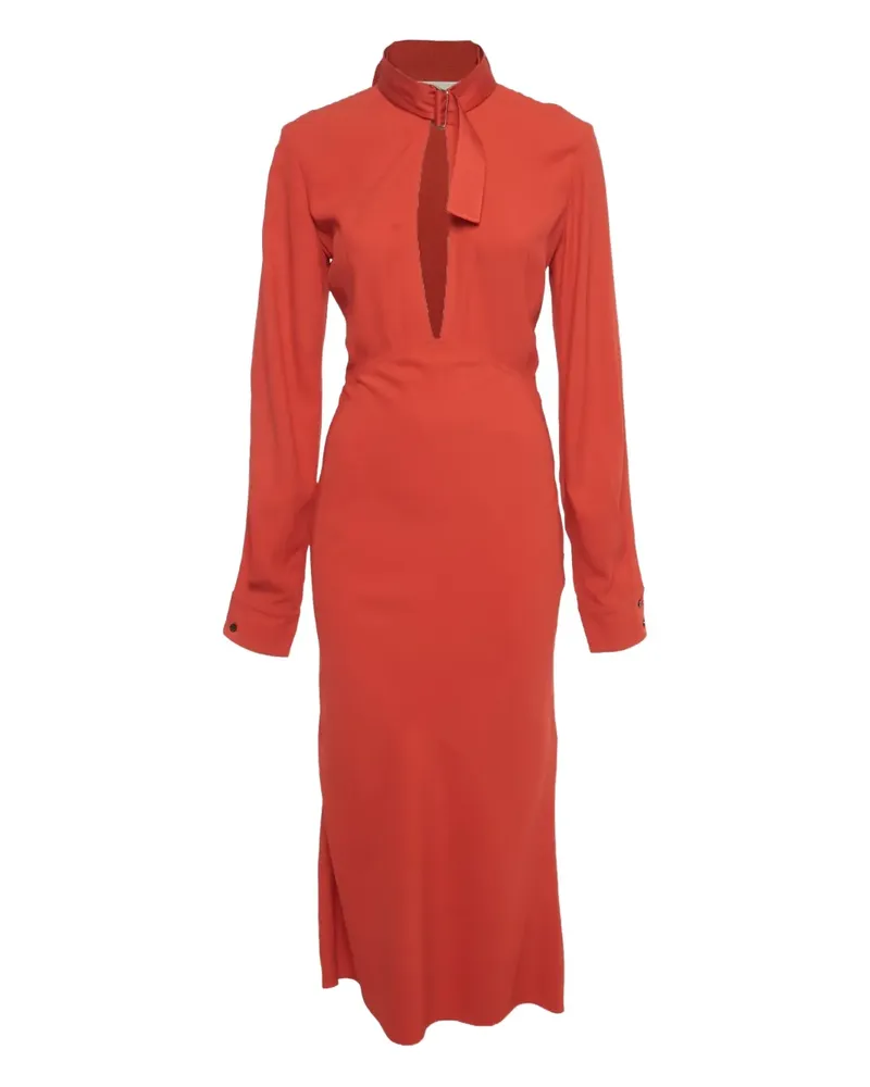 Victoria Beckham tie-detail maxi dress - Rot Rot