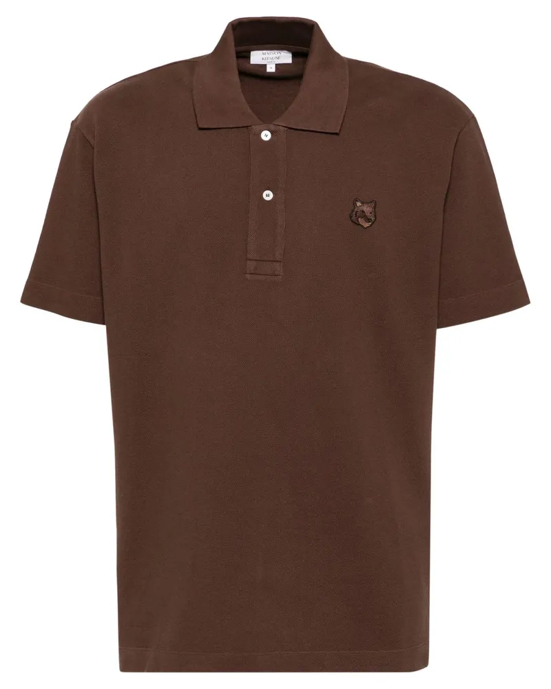 Kitsuné Bold Fox Head Poloshirt - Braun Braun